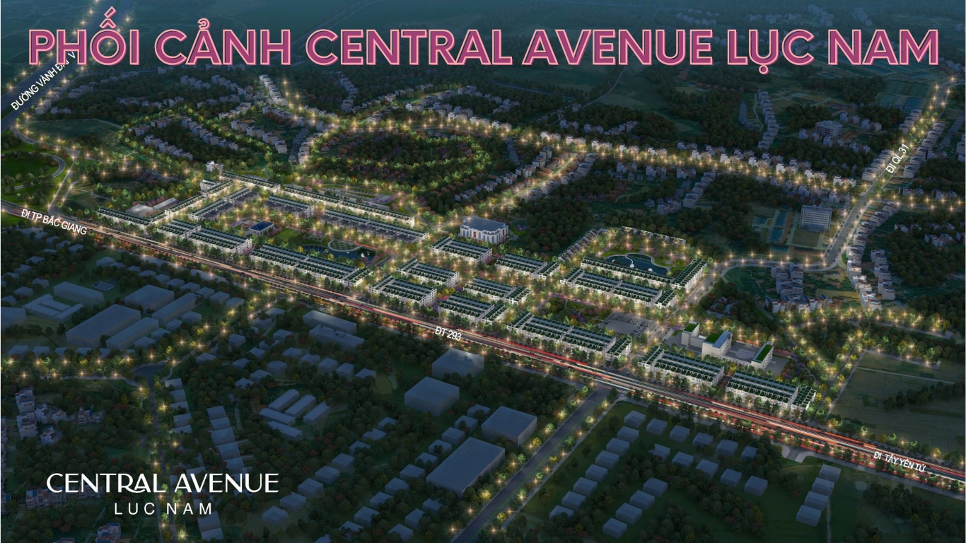 phối cảnh central avenue lục nam