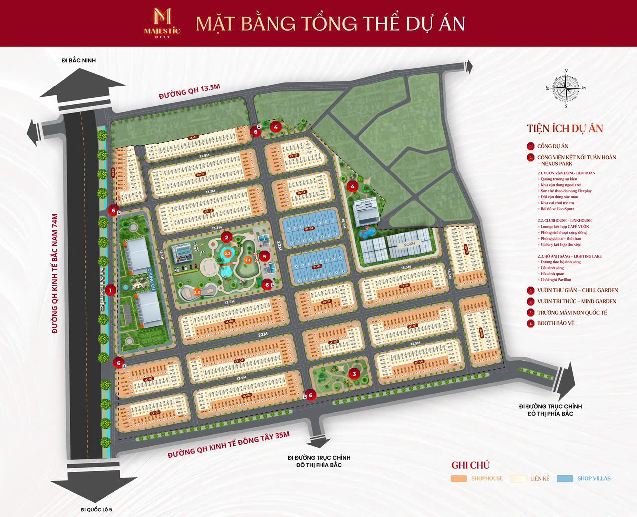 mặt bằng dự án majestic city - khu đô thị yên sơn phố nối hưng yên