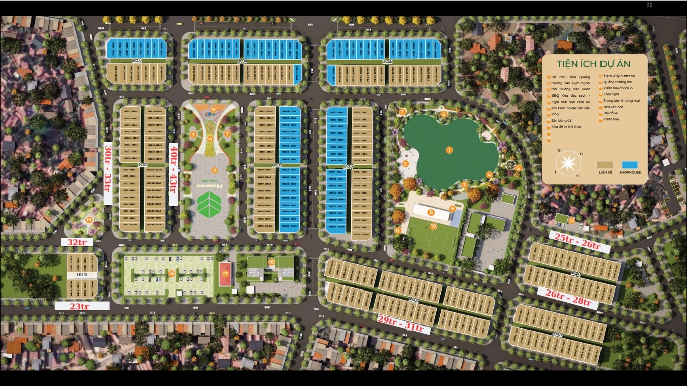 gia ban du kien mat bang du an hawee park land