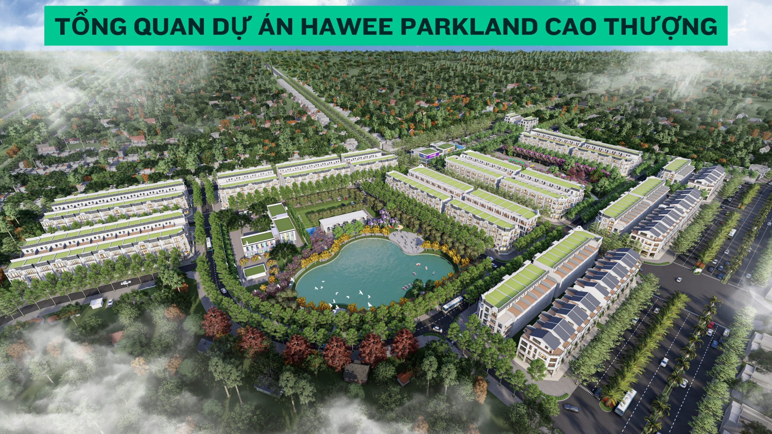 tổng thể dự án khu đô thị hawee parkland cao thượng - Khu dân cư Bắc Cao Thượng